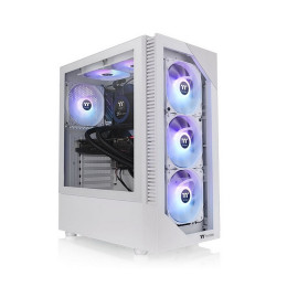 Компьютерный корпус, Thermaltake, View 200 TG ARGB, CA-1X3-00M6WN-00, Mid Tower, ATX/M-ATX/Mini ATX, USB3.0*2, HD-Audio, 3*120мм ARGB Lite fan, Высота кулерного процессора 166мм, Длина VGA до 300мм, 2*3,5