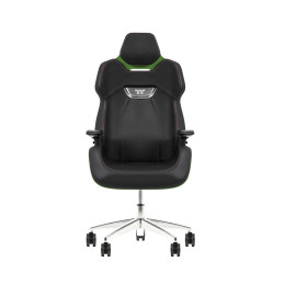 Игровое компьютерное кресло, Thermaltake, ARGENT E700 Racing Green, GGC-ARG-BGLFDL-01, Максимальная нагрузка 150 кг, Натуральная кожа, Основание алюминий и металл, Зелёный