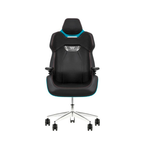 Игровое компьютерное кресло, Thermaltake, ARGENT E700 Ocean Blue, GGC-ARG-BLLFDL-01, Максимальная нагрузка 150 кг, Натуральная кожа, Основание алюминий и металл, Синий