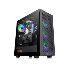 Компьютерный корпус, Thermaltake, V350 TG ARGB Air, CA-1S3-00M1WN-03, Mid Tower, ATX/M-ATX/Mini-ITX, USB 3.2 (Gen 2) Type-C*1/USB 3.0*2, HD Audio, 3*120мм ARGB fan /1*120мм Turbo fan, Высота процессорного куллера до 160 мм, Длина VGA до 390 мм, 2*3.5