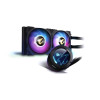 Кулер для процессора, Gigabyte, GP-AORUS WATERFORCE X 240 (4719331552145), Intel 2066, 2011, 1366, 115x, 1200, 1700, AMD sTRX4, TR4, AM5, AM4, 2*120мм ARGB вентилятора, 800~2500 об/мин +/-10%, Воздушный поток 16.92~60.07 фут/мин, TDP 240 Вт, Чёрный