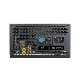 Блок питания, Gamemax, VP 600W RGB M, 2124-0550R0060, 213105500020, 600W, ATX, Bronze, APFC, 20+4 pin, 4+4pin, 5*Sata, 3*Molex, 2*PCI-E 6+2 pin, Semi-Modular, Вентилятор 12 см, Подсветка RGB, Чёрный