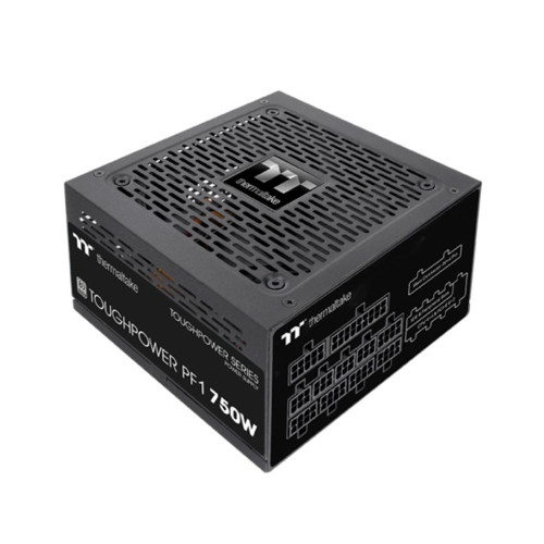 Блок питания, Thermaltake, Toughpower PF1 750W, PS-TPD-0750FNFAPE-1, 750W, ATX, Platinum, APFC, 20+4 pin, 2*4+4pin, 12*Sata, 4*Molex, 6*PCI-E 6+2 pin, FDD, Modular, Вентилятор RGB 12 см, 150х86х140мм, Чёрный