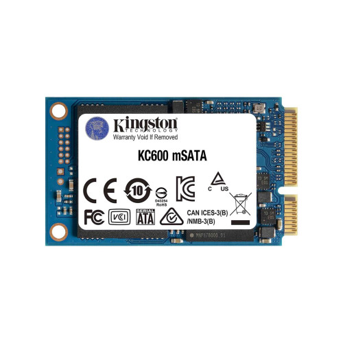 Твердотельный накопитель SSD, Kingston, SKC600MS/512G, 512 GB, mSATA, 550/520 Мб/с