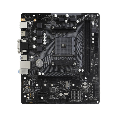 Материнская плата, ASRock, B550M-HDV (4710483931635), AM4, B550, 2xDDR4 3200, 4xSATA3, 1xM.2 (PCI-E 3.0x4 или SATA3), 1xD-Sub, 1xHDMI, 1xDVI-D, 1xPCI-Ex16, 1xPCI-Ex1, mATX