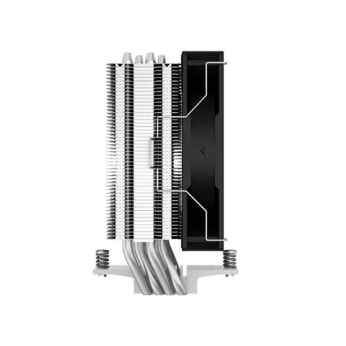 Кулер для процессора, Deepcool, AG400 R-AG400-BKNNMN-G-1, Intel 1851/1700/1200/115х и AMD AM5/AM4, 220W, 120мм, 500- 2000±10% об/м, 75,89CFM, 30dB(A), 4pin, 125х92х150мм, Серебристый