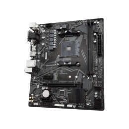 Материнская плата, Gigabyte, A520M S2H (4719331809720), AM4, А520, 2xDDR4 2133/2400/2667/3200/5100(OC), 4xSATA3, 1xM.2 (PCIe 3.0 x2/x4 и SATA), 1xDVI-D, 1xHDMI, 1xD-Sub, 1xPCI-Ex16, 2xPCI-Ex1, mATX