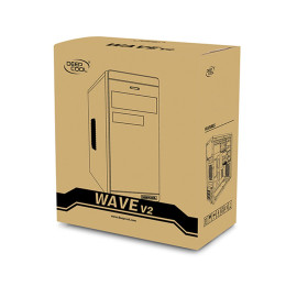 Компьютерный корпус, Deepcool, WAVE 2 DP-MATX-DPWAVE2, Mini-ITX/Micro ATX, USB 3.0/2.0, HD-Audio+Mic, Высота процессорного кулера до 140мм, Длина VGA до 340мм, 1*5.25