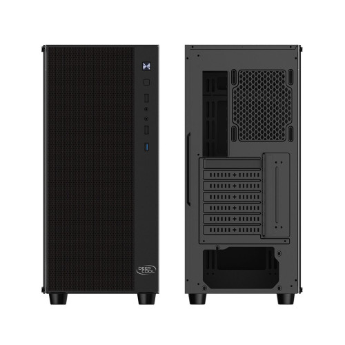 Компьютерный корпус, Deepcool, MATREXX 55 MESH V4, R-MATREXX55-BKAGA4-G-4, ATX/Micro ATX, USB 3.0*2, HD-Audio, Кулер 1*120мм/3*140мм ARGB, Высота процессорного кулера до 165мм, Длина VGA до 370мм, 2*3.5"/3*2.5", Сталь 0,6, 421х215х483мм, Без Б/П,Чёрный