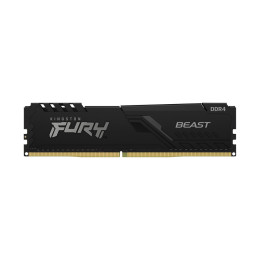 Модуль памяти, Kingston, FURY Beast KF432C16BB1/16, DDR4, 16GB, DIMM <PC4-25600/3200MHz>, Чёрный