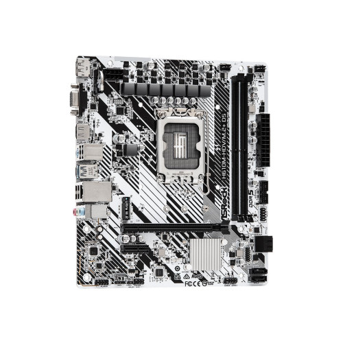 Материнская плата, ASRock, H610M-HDV/M.2+D5 (4710483943478), LGA1700, iH610, 2xDDR5 4800/5600, 4xSATA3, 1xM.2 (PCI-E 3.0x4), 1xD-Sub, 1xHDMI, 1xDP, 1xPCI-Ex16, 1xPCI-Ex1, mATX