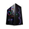 Компьютерный корпус, 1STPLAYER, B7-BK-4M3C4, BLACK.SIR B7-BK-4M3C4, Mid-Tower, ATX/M-ATX/M-ITX, USB3.0*1, USB2.0*2, HD AUDIO+Mic, 4*120мм M3 ARGB вентилятор, Высота процессорного кулера до 165мм, Длина VGA до 315мм, 2*3,5/2*2,5, Сталь/Пластик/Закаленное с