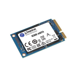 Твердотельный накопитель SSD, Kingston, SKC600MS/256G, 256 GB, mSATA, 550/520 Мб/с