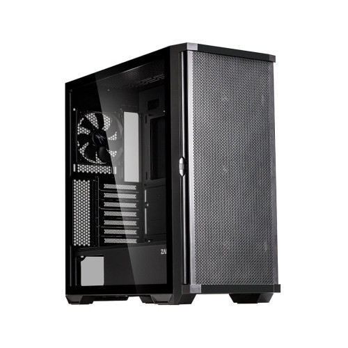 Компьютерный корпус, Zalman, Z10 , Mid Tower, ATX / mATX / Mini-ITX, 2*USB 3.0, 1*USB Type-C, HD Audio/Mic, Кулер 3*14см/ 1*12см Black, Высота процессорного кулера 173мм, Длина VGA до 395 мм, Количество отсеков 2*3.5"/2*2.5", 481*220*488 мм, Без Б/П, Черн