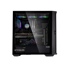 Компьютерный корпус, Zalman, Z10 , Mid Tower, ATX / mATX / Mini-ITX, 2*USB 3.0, 1*USB Type-C, HD Audio/Mic, Кулер 3*14см/ 1*12см Black, Высота процессорного кулера 173мм, Длина VGA до 395 мм, Количество отсеков 2*3.5