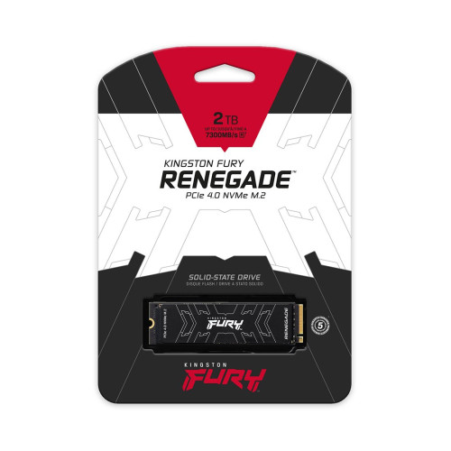 Твердотельный накопитель SSD, Kingston, FURY Renegade SFYRDK/2000G, 2000 GB, M.2 NVMe PCIe 4.0, 7300/7000 Мб/с HeatSink
