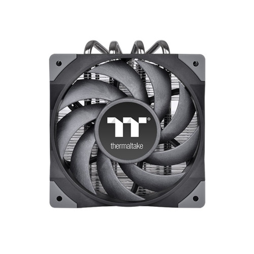Кулер для процессора,Thermaltake, Toughair 110 CPU, CL-P073-AL12BL-A, Intel LGA 1700/1200/1156/115x и AMD AM4/AM3+/AM3/AM2+/AM2/FM2/FM1, TDP 140W, 120мм вентилятор, 500-2000 об.мин, 58.35 CFM, 23.6 dB(A), 4pin, 137.7x123.6x114.1мм, Серебристый