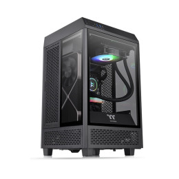 Компьютерный корпус, Thermaltake, The Tower 100, CA-1R3-00S1WN-00, Mini Tower, Mini-ITX, USB 3.2 (Gen 2) Type-C*1, USB 3.0*2, 2*120 мм, Максимальная длина видеокарты 330мм, Максимальная высота процессорного кулера 190мм, 2*2,5