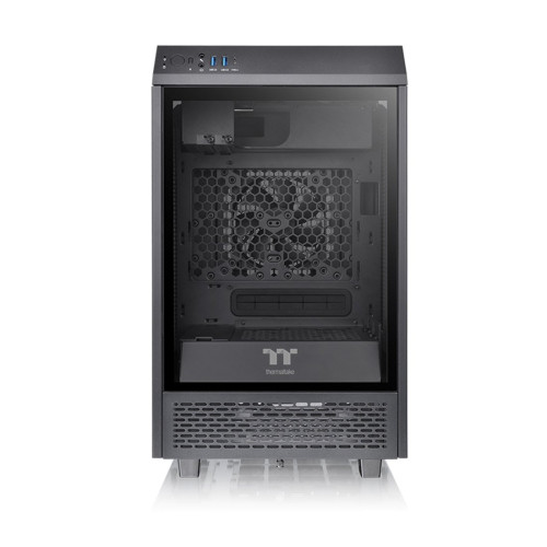 Компьютерный корпус, Thermaltake, The Tower 100, CA-1R3-00S1WN-00, Mini Tower, Mini-ITX, USB 3.2 (Gen 2) Type-C*1, USB 3.0*2, 2*120 мм, Максимальная длина видеокарты 330мм, Максимальная высота процессорного кулера 190мм, 2*2,5"/2*3,5", Сталь, Закаленное с