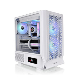 Компьютерный корпус, Thermaltake, Ceres 330 TG ARGB Snow, CA-1Y2-00M6WN-01, Mid-tower, Mini-ITX/M-ATX/ATX/E-ATX, USB 3.0*2, USB 3.2 (Gen 2) Type-C*1, HD Audio/Mic, 2*140мм CT140 ARGB white fan/1*140мм CT140 white fan, Высота процессорного куллера 185мм, Д