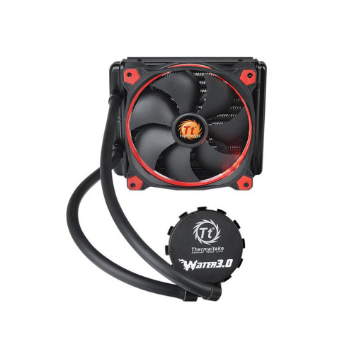 Кулер с водяным охлаждением, Thermaltake, Water 3.0 Riing Red 140, CL-W150-PL14RE-A, Intel LGA 2066/2011-3/2011/1366/1156/1155/1151/1150 и AMD AM4/FM2/FM1/AM3+/AM3/AM2+/AM2, TDP 150W, 140мм вентилятор, 400-1500R.P.M, 40.6 CFM, 26.3 dB(A), 4pin, 172x140x27