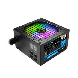 Блок питания, Gamemax, VP 700W RGB M, 2124-0650R0080, 213106500015, 700W, ATX, Bronze, APFC, 20+4 pin, 4+4pin, 5*Sata, 3*Molex, 2*PCI-E 6+2 pin, Semi-Modular, Вентилятор 12 см, Подсветка RGB, Чёрный