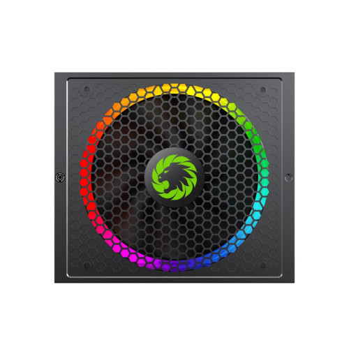 Блок питания, Gamemax, RGB750 PRO Gold, 213610500002, 750W, ATX, Gold, APFC, 20+4 pin, 2*4+4pin, 8*Sata, 3*Molex, 1*FDD, 3*PCI-E 6+2 pin, Modular, Вентилятор 14 см, Подсветка RGB, Чёрный