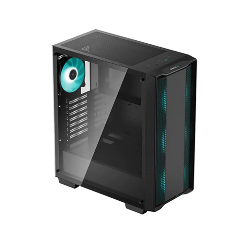 Компьютерный корпус, Deepcool, CC560 R-CC560-BKGAA4-G-2, ATX/Micro ATX, USB 3.0*1/2.0*1, HD-Audio+Mic, 3*120mm Led Mint/1*120mm Led Mint , Высота процессорного кулера до 163мм, Длина VGA до 370мм, 2*3.5"/2+1*2.5", Слот 7, Сталь 0,6, 416x210x477мм, Без Б/П