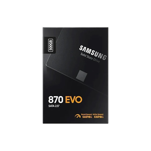 Твердотельный накопитель SSD, Samsung, 870 EVO MZ-77E500BW, 500 ГБ, SATA 2.5", 560/530 Мб/с
