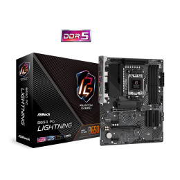 Материнская плата, ASRock, B650 PG LIGHTNING (4710483940910), AM5, B650, 4xDDR5 7200+(OC), 4xSATA3, 3xM.2 (PCI-E 4.0x4/x2), Raid, 1xHDMI, 2xPCI-Ex16, 2xPCI-Ex1, ATX