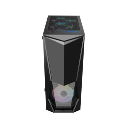 Компьютерный корпус, 1STPLAYER, DK-3-BK-1F5M-2F5S, Mid-Tower, ATX/M-ATX/M-ITX, USB3.0*1, USB2.0*2, HD AUDIO, 3*120мм F5 RGB вентилятор, Высота процессорного кулера до 155мм, Длина VGA до 290мм, 1*3,5/1*2,5 или 2*3,5, Сталь/Пластик/Закаленное стекло, 380x1