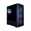 Компьютерный корпус, 1STPLAYER, D4-BK-1F5M-3F5S, Mid-Tower, ATX/M-ATX/ M-ITX, USB3.0*1, USB2.0*2, HD AUDIO, 4*120мм F5 RGB вентилятор, Высота процессорного кулера 160мм, Длина VGA до 305мм, 1*3,5/1*2,5 или 2*3,5, Сталь/Закаленное стекло, 380*190*447мм, Бе