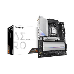 Материнская плата, Gigabyte, B650 AERO G (4719331848972), AM5, B650, 4xDDR5 4400/4800/5200/6667(OC), 4xSATA3, 3xM.2, RAID, 1xHDMI, 2xPCI-Ex16, 1xPCI-Ex1, WiFi, ATX
