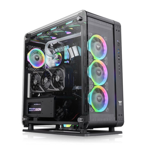 Компьютерный корпус, Thermaltake, Core P6 TG, CA-1V2-00M1WN-00, Mid Tower, ATX/M-ATX/Mini-ITX/CEB, Type-C*1, USB 3.0*2,USB 2.0*2, HD Audio, Высота процессорного куллера до 180мм, Длина VGA до 458мм, 4*3,5"/8*2,5", Сталь, 3*Закаленное стекло 4мм, 565*255*5