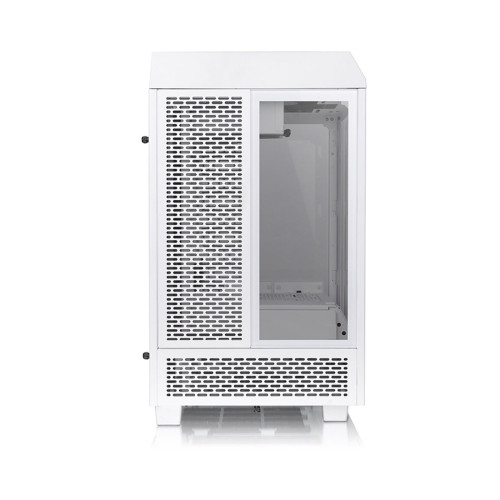 Компьютерный корпус, Thermaltake, The Tower 100 Snow, CA-1R3-00S6WN-00, Mini Tower, Mini-ITX, USB 3.2 (Gen 2) Type-C*1, USB 3.0*2, 2*120 мм, 2*2,5"/2*3,5", Максимальная длина видеокарты 330мм, Максимальная высота процессорного кулера 190мм, Сталь, Закален