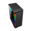 Компьютерный корпус, 1STPLAYER, RB-4-BK-1F5M, Mid-Tower, ATX/M-ATX/M-ITX, USB3.0*1, USB2.0*2, HD AUDIO/Mic, 1*120мм F5 вентилятор, Высота процессорного кулера до 150мм, Длина VGA до 300мм, 2*3,5/2*2,5, Сталь/Закаленное стекло, 365x200x428мм, Без Б/П, Черн