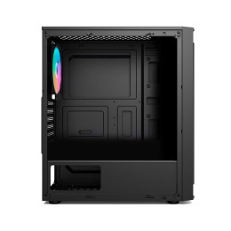 Компьютерный корпус, 1STPLAYER, RB-4-BK-1F5M, Mid-Tower, ATX/M-ATX/M-ITX, USB3.0*1, USB2.0*2, HD AUDIO/Mic, 1*120мм F5 вентилятор, Высота процессорного кулера до 150мм, Длина VGA до 300мм, 2*3,5/2*2,5, Сталь/Закаленное стекло, 365x200x428мм, Без Б/П, Черн