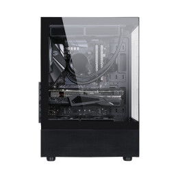 Компьютерный корпус, Formula V, Crystal Z1+ Black, ATX/micro ATX/mini-ITX, USB Type C/3.0/2.0, HD-Audio+Mic, Кулер 3*120мм ARGB, Высота процессорного кулера до 165мм, Длина VGA до 300мм, 1*3.5