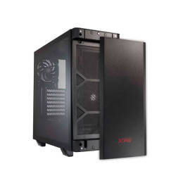 Компьютерный корпус, XPG, Invader Black, INVADER-BKCWW, Mid Tower, ATX/ m-ATX/ Mini-ITX, USB 3.0*2/ HD-Audio+Mic, Кулер 2*12см, Высота процессорного кулера до 170мм, Длина VGA до 430мм, Количество внутренних отсеков 2*3,5