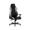 Игровое компьютерное кресло, DX Racer, GC/LHE23LTA/SITBETTERGAMELONGER, Hammer series, Рекомендуемый рост: до 190 см, Рекомендуемый вес: до 115 кг, Эко-кожа, Угол наклона до 135°, 3D подлокотники, Нейлоновая основа кресла, Механизм качания: топ-ган, Черно