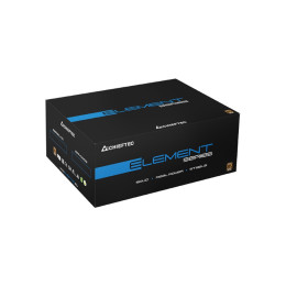 Блок питания, Chieftec, Element ELP-400S, 400W, ATX, APFC, non-Modular, 20+4pin, 4+4pin, 3*Sata, 2*Molex, PCI-E 6+2 pin, Вентилятор 12см, Черный