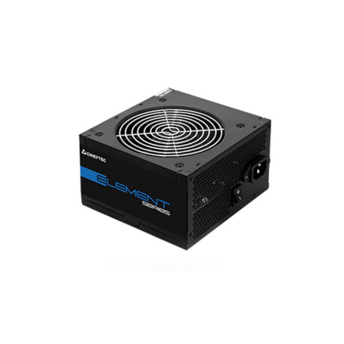 Блок питания, Chieftec, Element ELP-500S, 500W, ATX, APFC, non-Modular, 20+4pin, 4+4pin, 3*Sata, 2*Molex, PCI-E 6+2 pin, Вентилятор 12см, Черный
