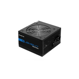 Блок питания, Chieftec, Element ELP-600S, 600W, ATX, APFC, non-Modular, 20+4pin, 4+4pin, 4*Sata, 2*Molex, 2*PCI-E 6+2 pin, Вентилятор 12см, Черный