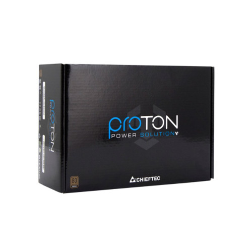 Блок питания, Chieftec, Proton BDF-400S, 400W, ATX, APFC, Bronze, non-Modular, 20+4pin, 4+4pin, 3*Sata, 3*Molex, PCI-E 6+2 pin, Вентилятор 12см, Черный