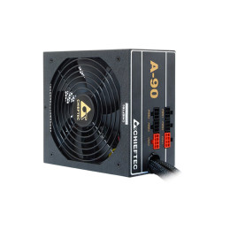 Блок питания, Chieftec, A-90 GDP-550C, 550W, ATX, APFC, Gold, Semi Modular, 20+4pin, 4+4pin, 6*Sata, 3*Molex, 2*PCIe 6+2-pin, Вентилятор 14см, Черный