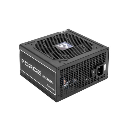 Блок питания, Chieftec, Force CPS-500S, 500W, ATX, APFC, Bronze, non-Modular, 20+4pin, 4+4pin, 4*Sata, 2*Molex, 2*PCIe 6+2-pin, Вентилятор 12см, Черный