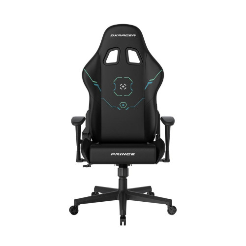 Игровое компьютерное кресло, DX Racer, GC/LPF24LTC/SITBETTERGAMELONGER, Prince series, Рекомендуемый рост: до 180 см, Рекомендуемый вес: до 90 кг, Эко-кожа, Угол наклона до 135°, 2D подлокотники, Нейлоновая основа кресла, Механизм качания: топ-ган, Черный