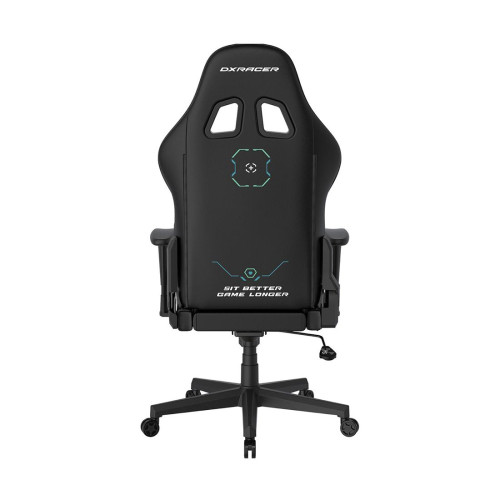 Игровое компьютерное кресло, DX Racer, GC/LPF24LTC/SITBETTERGAMELONGER, Prince series, Рекомендуемый рост: до 180 см, Рекомендуемый вес: до 90 кг, Эко-кожа, Угол наклона до 135°, 2D подлокотники, Нейлоновая основа кресла, Механизм качания: топ-ган, Черный