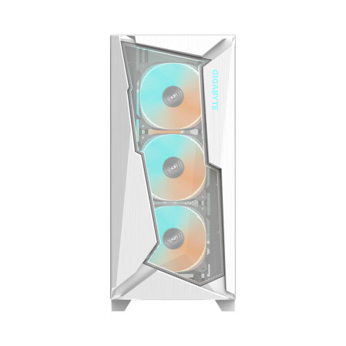 Компьютерный корпус, Gigabyte, C301 GLASS WHITE V2 (GB-C301GW V2) 4719331553456, E-ATX/ATX/Micro ATX, 2*USB3.0, 1*USB3.1 Gen2 Type-C, HD-Audio+Mic, LED Switch, 4*Кулер 12см (ARGB & PWM), H486*W220*D473 мм, Без Б/П, Белый