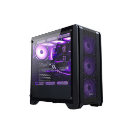Компьютерный корпус, Huntkey, GX750A, ATX/Micro ATX, USB 1*3.0/2*2.0, HD-Audio, Кулер 3*12см RGB, Высота процессорного кулера до 165 мм, Длина VGA до 415мм, 2*3.5